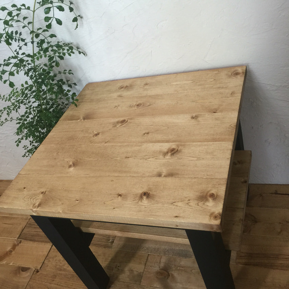 coffee　table： D44.5 Ｗ44.5　BK　　コーヒーテーブル・ナイトテーブル 4枚目の画像