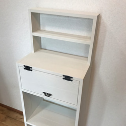 display　shelf　cabinet　ｈ120　WW　 上段飾り棚付きキャビネット 4枚目の画像