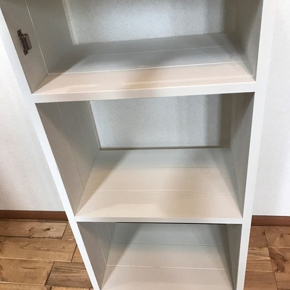 display　shelf　cabinet　ｈ120　WW　 上段飾り棚付きキャビネット 5枚目の画像