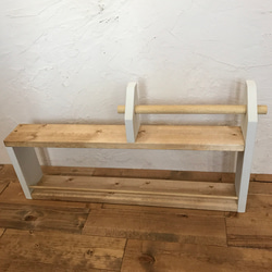 kitchen paper shelf long H33 W60 キッチンペーパー ホルダー&スパイスラック 5枚目の画像