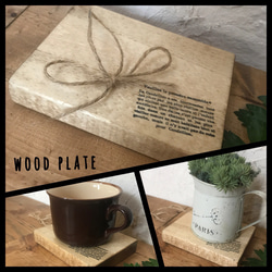 送料無料【2個set】kitchen　paper　shelf ＊mini wood plate　　 5枚目の画像