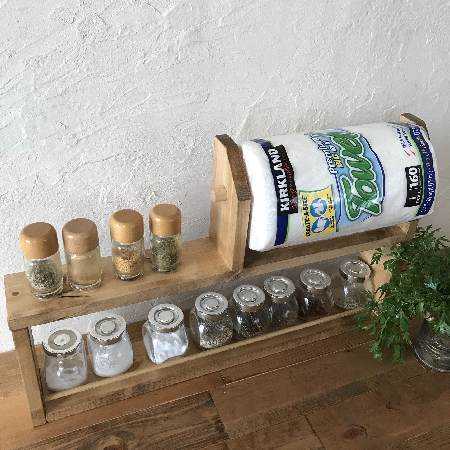 コストコsize kitchen paper shelf long   BB キッチンペーパー ホルダー&スパイスラック