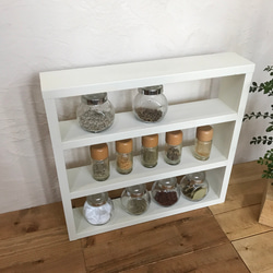 spice rack ・display rack W44 H42 ＊スパイスラック 2枚目の画像