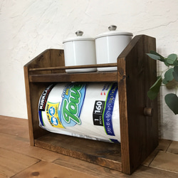 kitchen paper shelf コストコsize  キッチンペーパーホルダー&スパイスラック 1枚目の画像