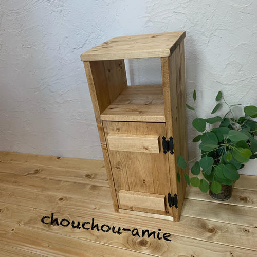 レトロ調な駄菓子ケース風木箱 棚・シェルフ・ラック wood works