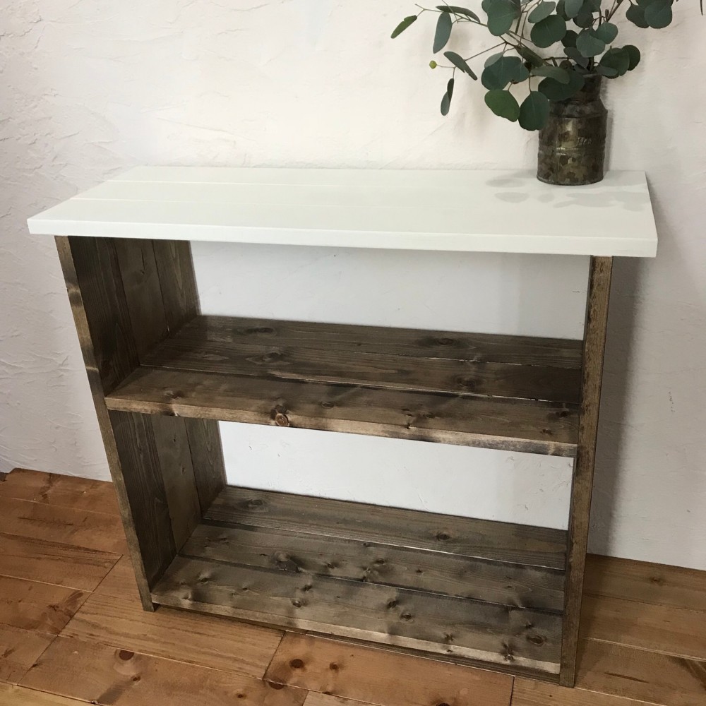 ｈ62ｗ71ｄ26.7　rack  EＷ/ラック/収納/本棚　無垢材　　Ａ4サイズ収納可