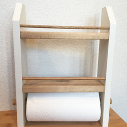 在庫限り sale＊3段kitchen paper shelf キッチンペーパー スパイスラック 4枚目の画像