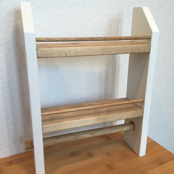 在庫限り sale＊3段kitchen paper shelf キッチンペーパー スパイスラック 5枚目の画像