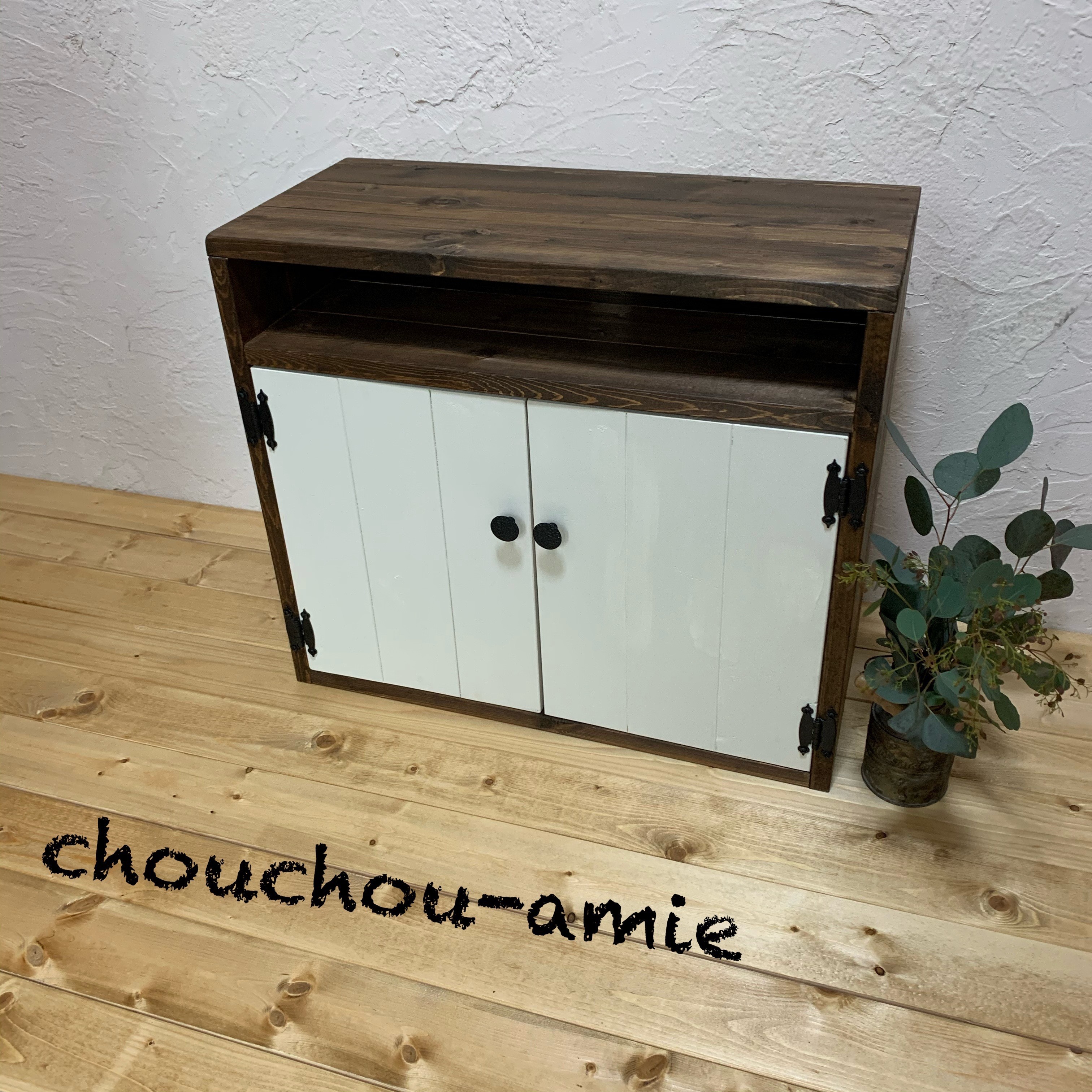 小さなテレビに…Ａ4サイズ収納可/cabinet W58 キャビネット＊テレビ台