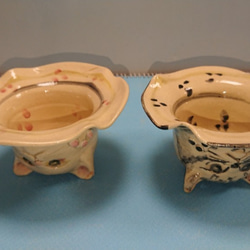 陶器の逆さ猫カップ小鉢 3枚目の画像