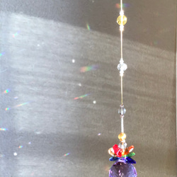 幸せのサンキャッチャー　Niji色プリンセス　シトリン　水晶 3枚目の画像