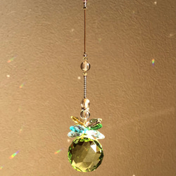 サンキャッチャー　幸せのプリンセス＊ベルフール　水晶　フローライト　55cm 3枚目の画像