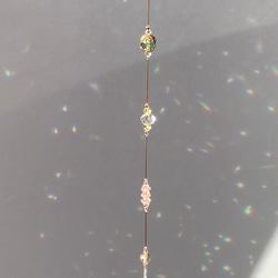 サンキャッチャー　幸せのプリンセス＊ベルフール　水晶　フローライト　55cm 7枚目の画像
