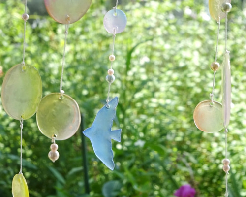 モビール・青い鳥とシャボン玉 モビール atelier-hiwa 通販 10092337