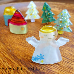 【Creema限定】ブローチ・聖夜の天使 5枚目の画像