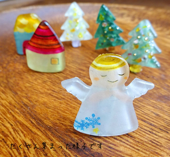 【Creema限定】ブローチ・聖夜の天使 5枚目の画像