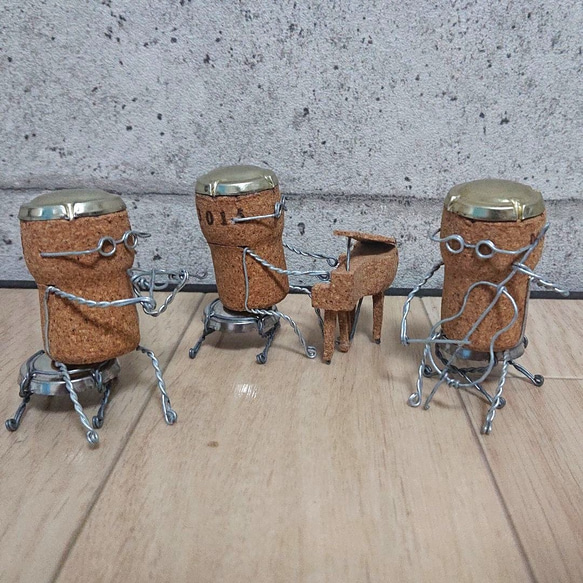 コルク人形。ピアノ三重奏 その他インテリア雑貨 こん 通販 10277660