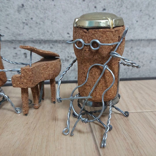 コルク人形。ピアノ三重奏 その他インテリア雑貨 こん 通販 10277660