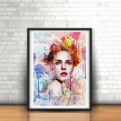 オーダーメイド価格表　アクリル画（水彩画）絵画 ☆ヒカリのカタチ☆20cm角 オーダーメイドパステルアート 絵画