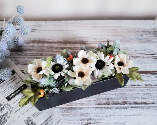 商品名【茉白】ゆきこ❤️ナチュラル♥アネモネのフラワーリース 玄関リース 商品名【茉白】ゆきこ❤️ナチュラル♥アネモネのフラワーリース 玄関