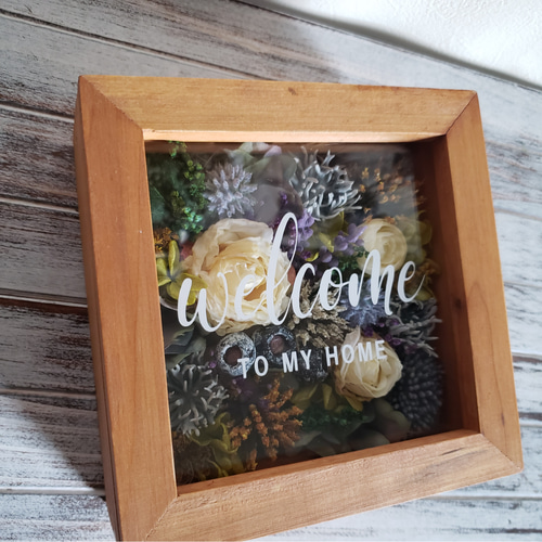 木のぬくもりに包まれた 玄関飾り 新築祝い リビング ウェルカム