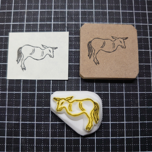 消しゴムはんこ☆夔牛（きぎゅう） はんこ・スタンプ MIKAX1108 通販