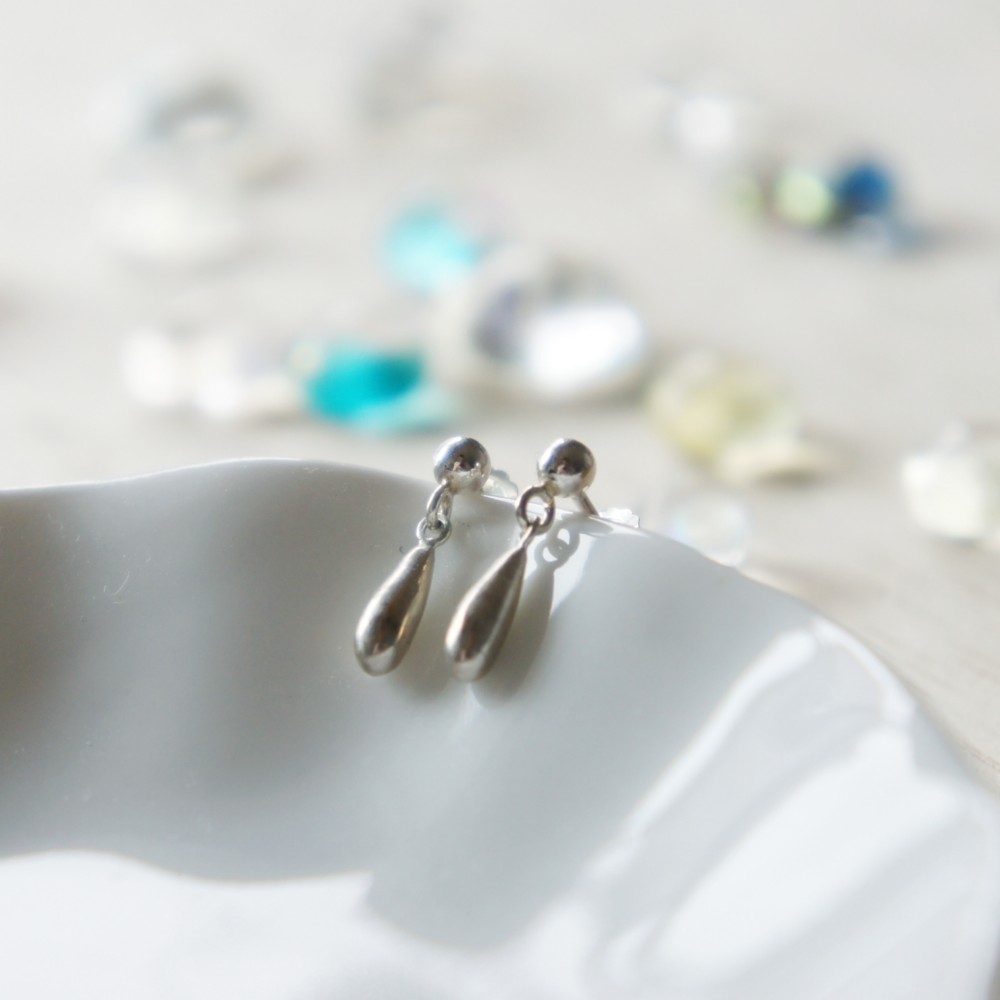 しずくピアスSV925シルバーdrp4