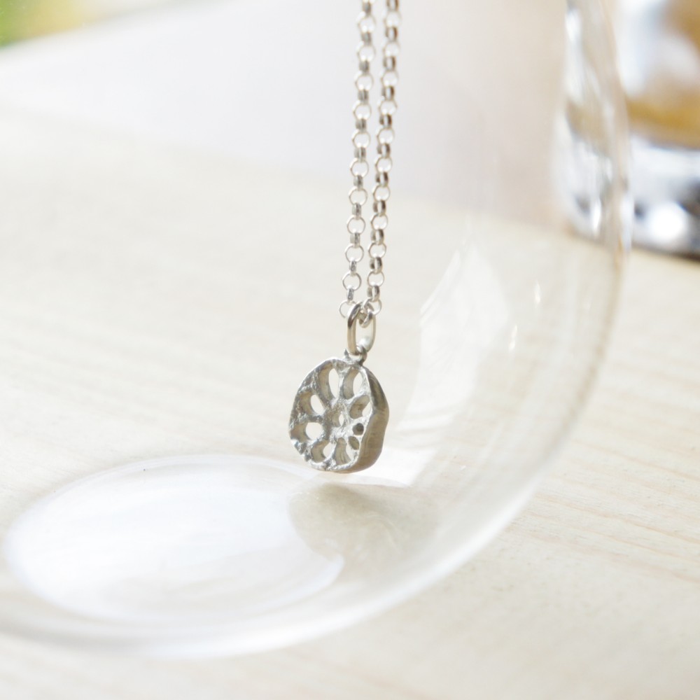 レンコンネックレス(小)SV925シルバーltn1【受注制作】