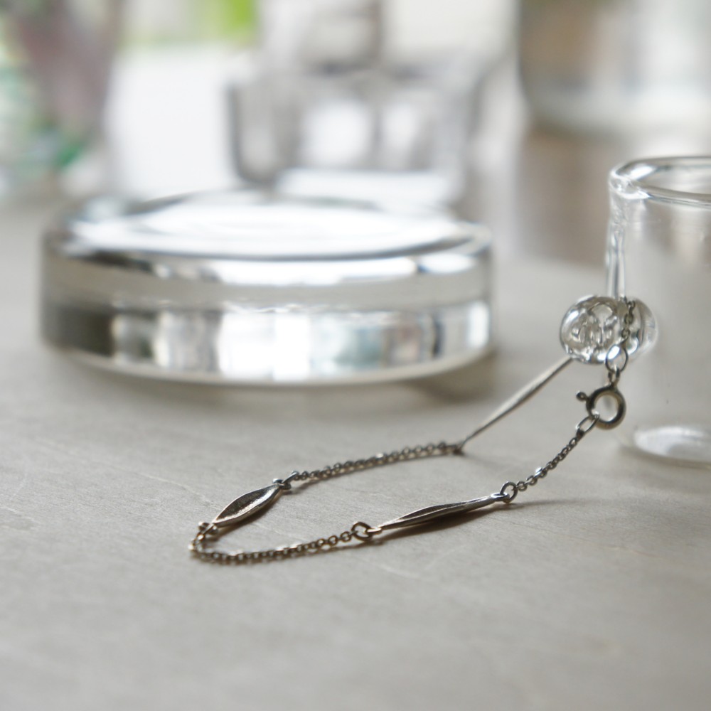 葉ブレスレット(チェーン)SV925シルバーlfb2