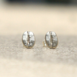 コーヒー豆ピアスSV925シルバーcfp2 3枚目の画像