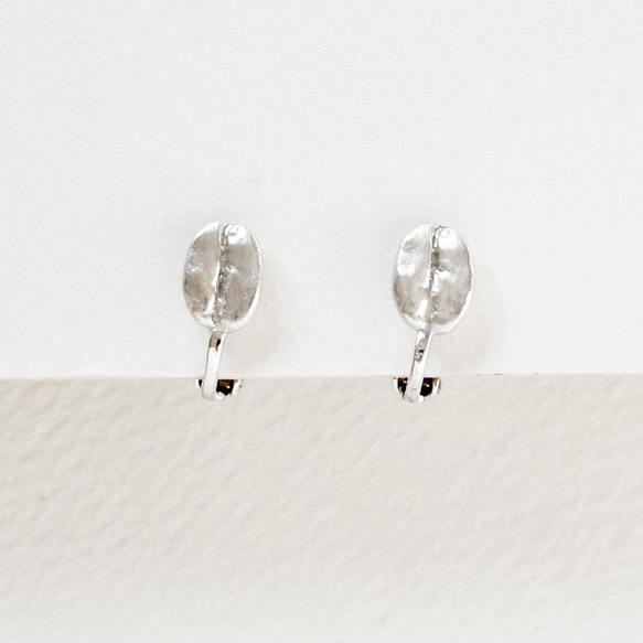 コーヒー豆イヤリングSV925シルバーcfe1 4枚目の画像