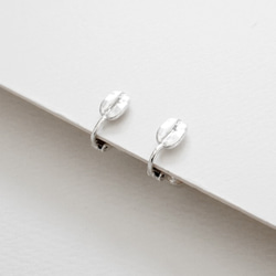 コーヒー豆イヤリングSV925シルバーcfe1 5枚目の画像