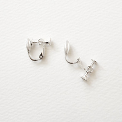 コーヒー豆イヤリングSV925シルバーcfe1 6枚目の画像