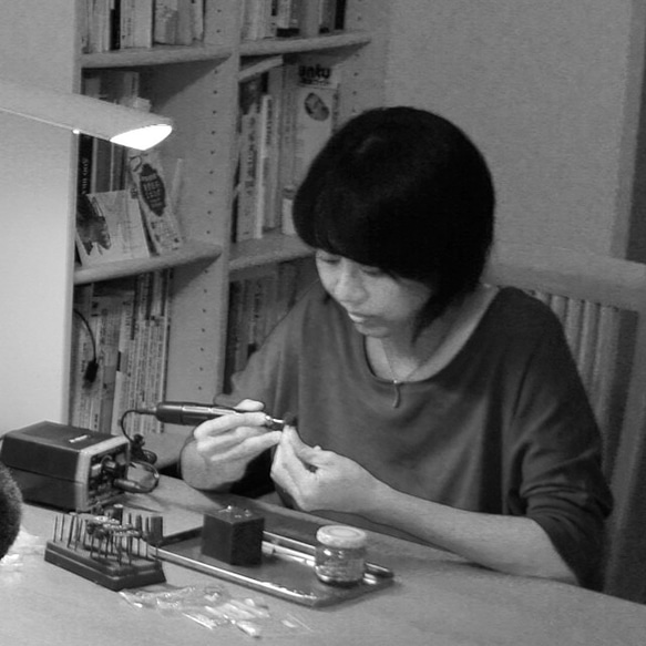 コーヒー豆イヤリングSV925シルバーcfe1 7枚目の画像