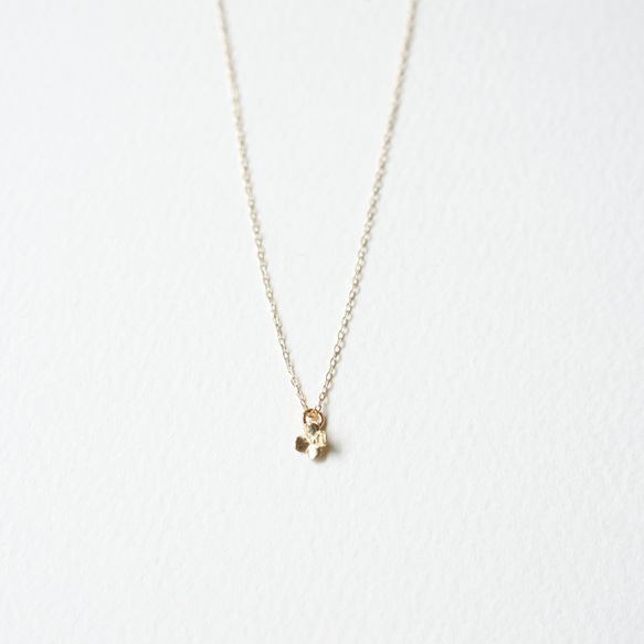 菜の花ネックレス_花K18ゴールドnhng1 ネックレス・ペンダント