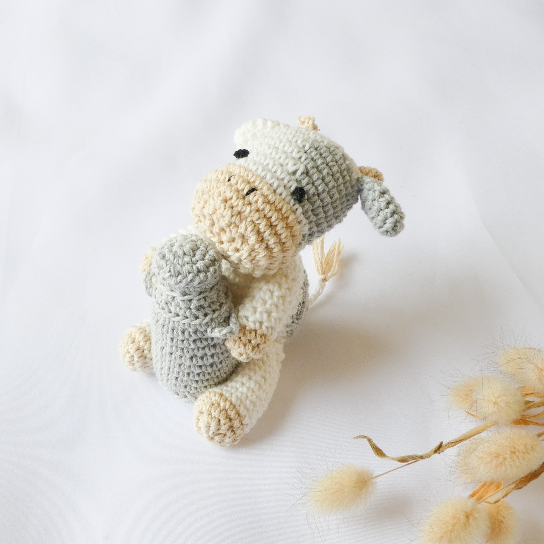 牛さんのあみぐるみ丑年干支