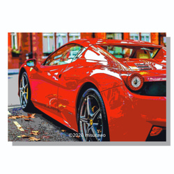 Ferrari レザーボストンバッグ 赤2個セット 458スパイダー