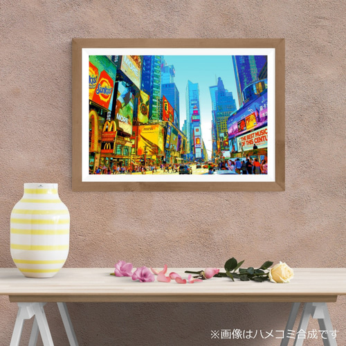 アートポスター】NY タイムズスクエアの風景（作品No.102） 写真