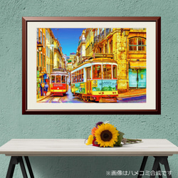 アートポスター】イタリア チンクエ・テッレの街並み（作品No.136