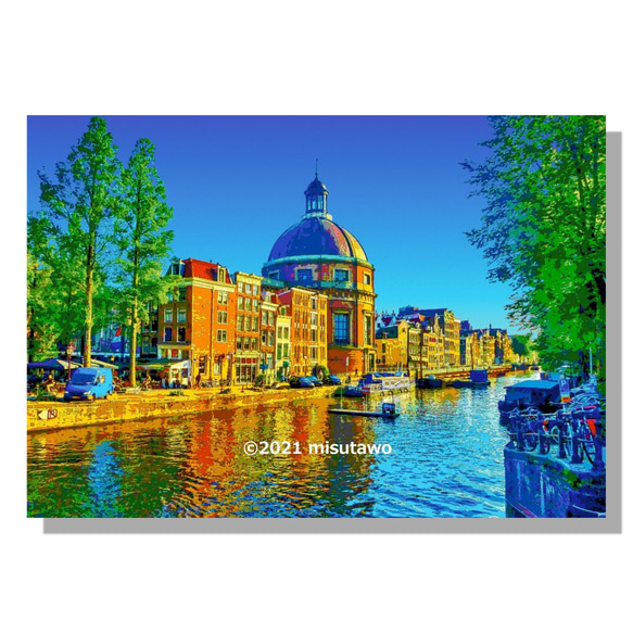 【アートポスター】オランダ アムステルダムのドーム型教会（作品No.124） 4枚目の画像