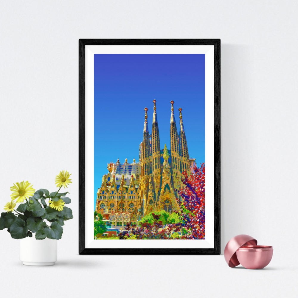アートポスター】スペイン サグラダ・ファミリア（作品No.163