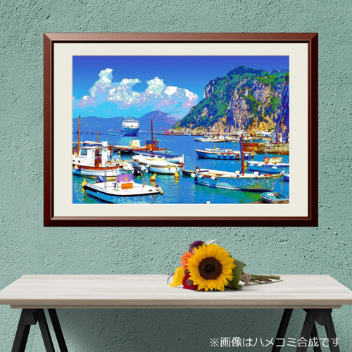 話題の人気 アートポスター】イタリア 写真 カプリ島の海岸（作品No.240） 絵画