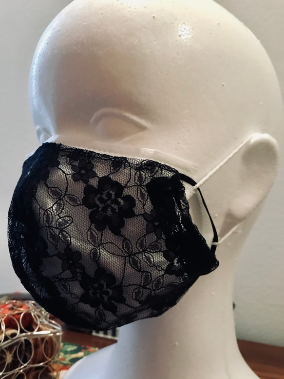 不織布マスクの上につける布マスクカバー 2枚目の画像