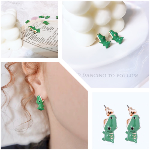 ワニに噛まれちゃうピアス ピアス（スタッド・一粒） ACS 通販