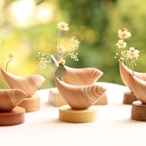 しあわせ運ぶ…小鳥の一輪挿し 一輪挿し・花瓶・花器 優の樹 通販