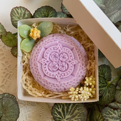 紫のバラ【ソープカービング】石鹸彫刻 2枚目の画像