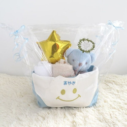 出産祝い 名入れ 男の子 女の子 スタイ オーガニックハンカチ トートバッグ gp-baby-styset04 8枚目の画像