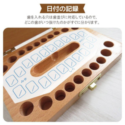 乳歯入れ ケース 乳歯 歯ケース 乳歯ボックス  名入れ 誕生日 プレゼント ギフト gp-tooth01-bea 3枚目の画像