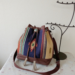 ⚮̈ミナペルホネン rosy beige シプリバッグ 巾着ショルダーバッグ