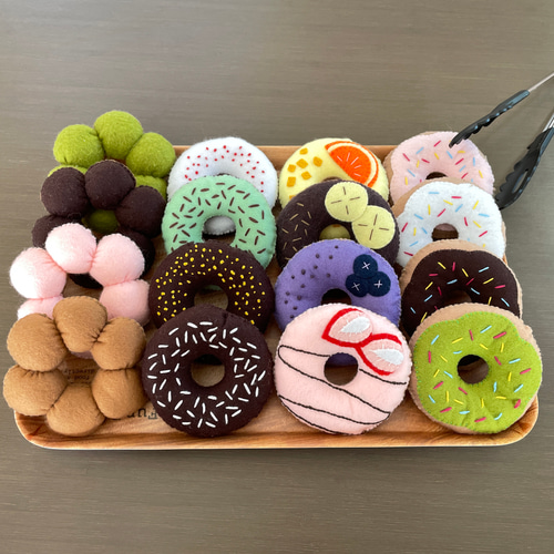 フェルトおままごと＊ドーナツ屋さん【選べる4個セット】 おもちゃ